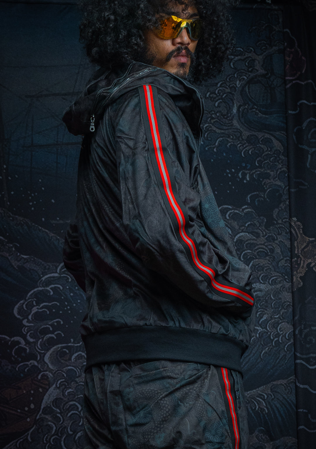 Tracksuit Hoodie Men / Velvet Fawn Redline - DRAGONS